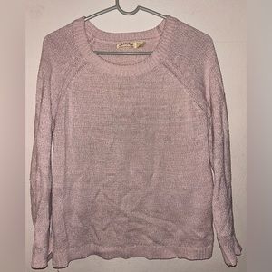 Blush pink sparkle sweater